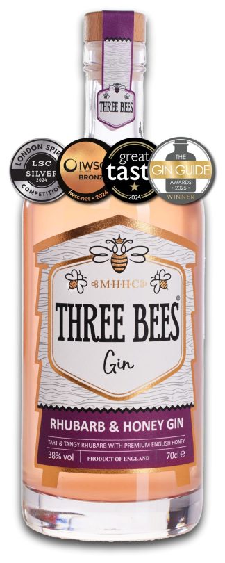 THREE BEES Rhubarb & Honey Gin