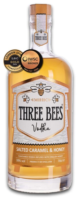 THREE BEES Salted Caramel & Honey Vodka